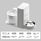 Distributore d acqua per gatti wireless termostatico 2-in-1.