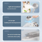 SPAZZOLA MASSAGGIANTE SPRAY 3-in-1 PER ANIMALI DOMESTICI ✨